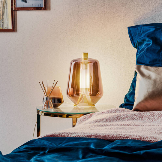 Prandina Luisa T1 bordslampa 2 700 K mässing/rosé