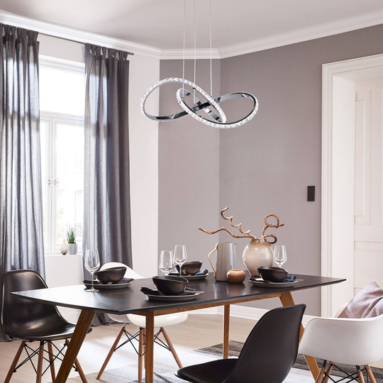 LED-hänglampa Prisma, dimbar i tre steg