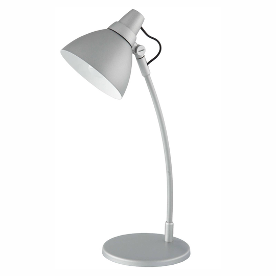 Färgglad bordslampa Onni grå, med fot