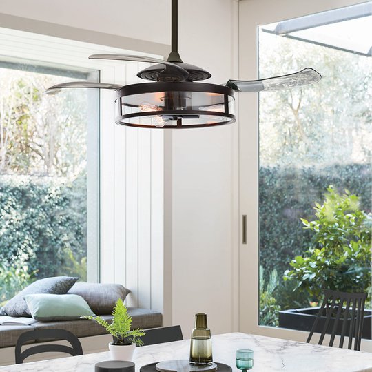 Takfläkt Fanaway Classic med lampa, svart