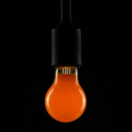 E27 2 W LED-lampa orange dimbar med 80 lysdioder