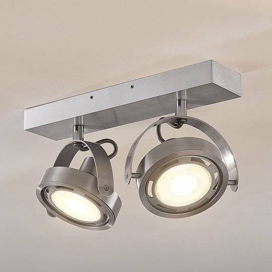 LED-spotlight Munin, dimbar alu 2 lampor