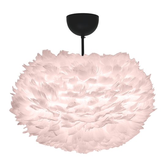 Eos plafond M (svart) (Rosa)