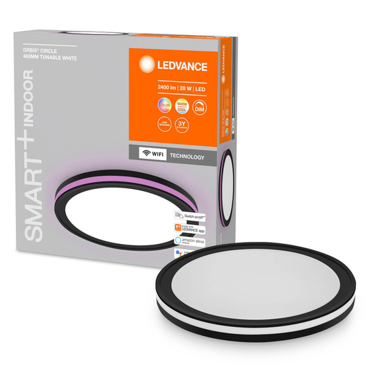 LEDVANCE SMART+ WiFi Orbis Circle CCT RGB svart