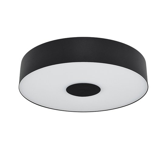 LED-taklampa Cleopatra i svart, Ø 40 cm