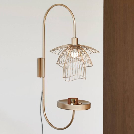 Forestier Papillon XS vägglampa champagne