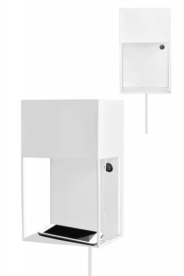 Vägglampa Box (Vit)
