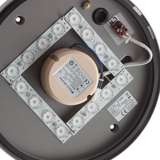 EGLO connect Locana-C LED-utomhusvägglampa silver