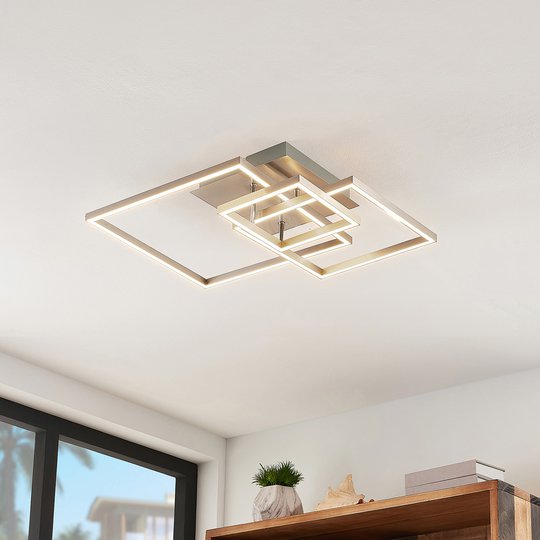Lindby Katianna LED-taklampa av 3 kvadrater