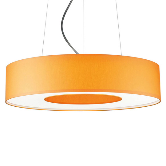 LED-pendellampa Donut dimbar 34 W orange