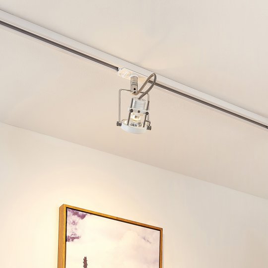 LED-spotlight Arika för 1.fas skensystem, vit