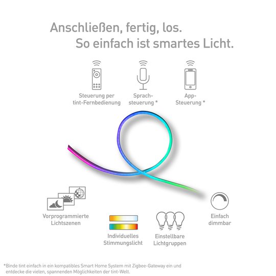 Müller Licht tint LED-list outdoor, 500 cm