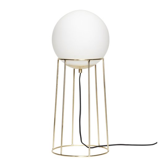 Bord/golv stativ opal (Mässing/guld)