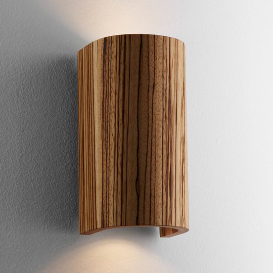 Vacker vägglampa Tube Zebrano 17,5 cm.