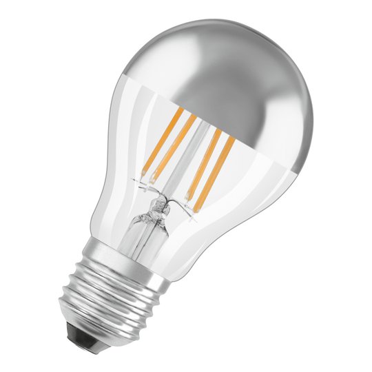 OSRAM LED-lampa E27 6,5W mirror silver 2 700 K