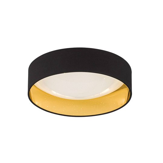 LED-taklampa Sete svart/guld Ø 40 cm