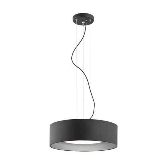 Hänglampa Moss, svart/silver