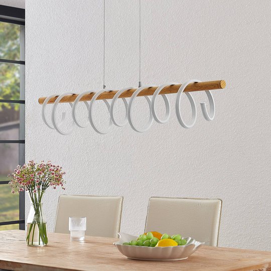 Lucande Milora LED-pendellampa, ek