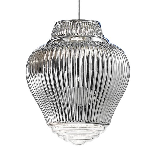 Pendellampa Clyde 130 cm silver metallic