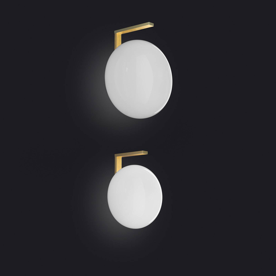 Oluce Alba 174 vägglampa, djup 20 cm