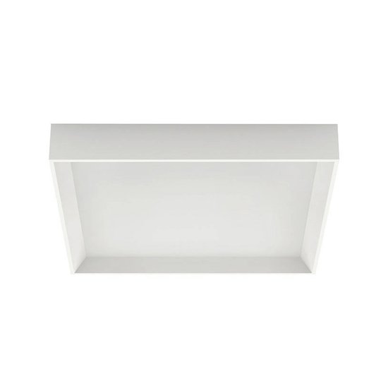 LED-taklampa Tara Q, kantig, 40 x 40 cm