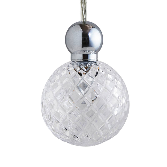 EBB & FLOW Uva M boll silver klar och small check