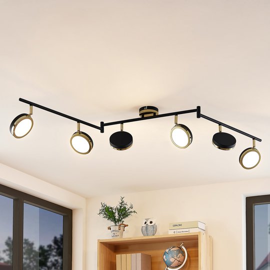 Lindby Alsani LED-takspotlight, 6 lampor