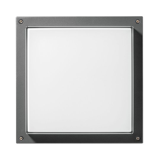 LED-vägglampa Bliz Square 40, 3 000 K, antracit