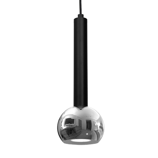 Hänglampa Flox, 1 lampa, svart/krom
