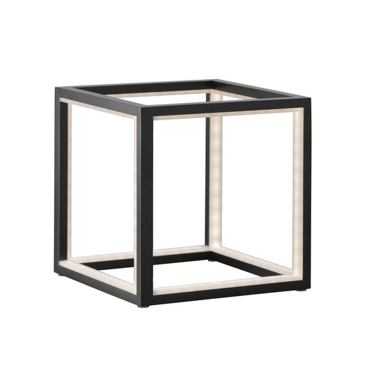 LED-bordslampa Delux, svart, 20 cm
