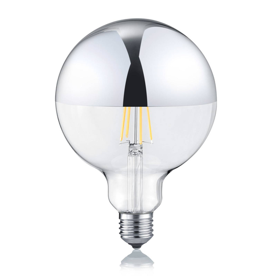LED-lampa E27 G125 7 W 2 700 K dimbar toppspegel