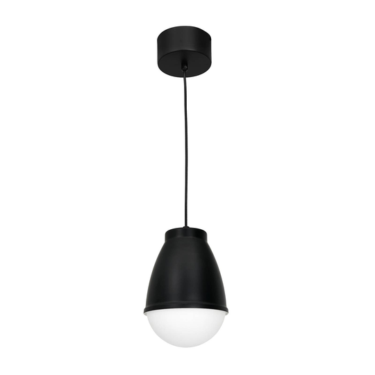 Hänglampa Tasso av metall och glas