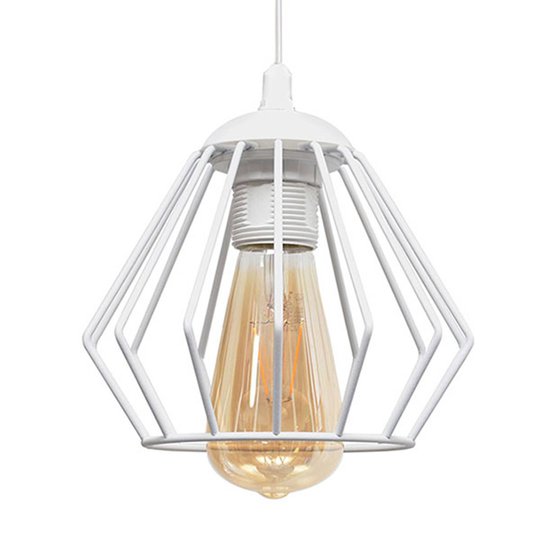 Pendellampa Agat vit, 1 lampa