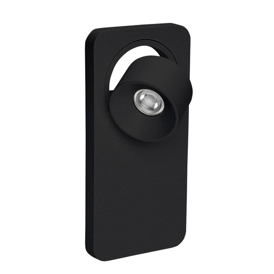 LED-vägglampa Beebo W, svart