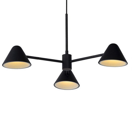 LED-pendellampa Devon, svart