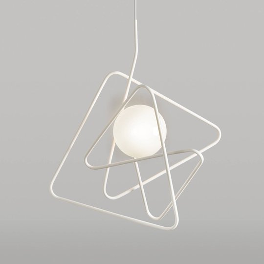 Raffinerad designer-taklampa Inciucio, vit