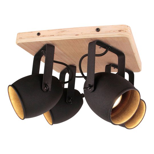Taklampa Crowton, 4 lampor