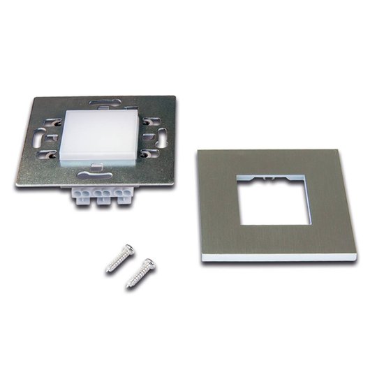 LED Wall F vägginbyggnadslampa ståloptik1,8W