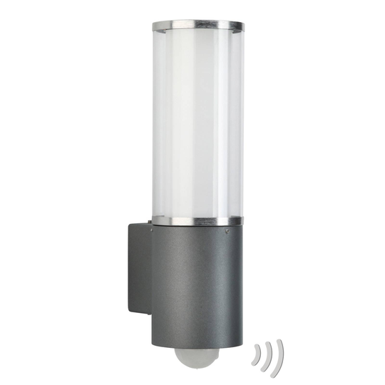 Utomhusvägglampa Elettra med rörelsesensor