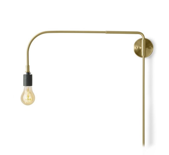 Warren vägglampa (Mässing/guld)