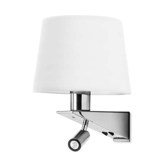 LEDS-C4 Gloss vägglampa, skärm vit, Ø 20 cm