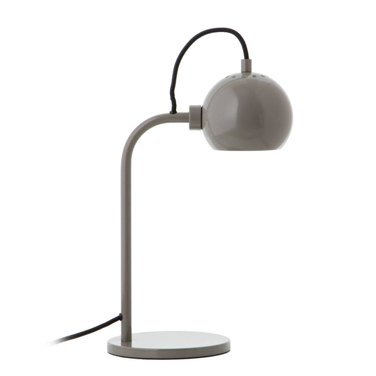 FRANDSEN Ball Single bordslampa, mörkgrå
