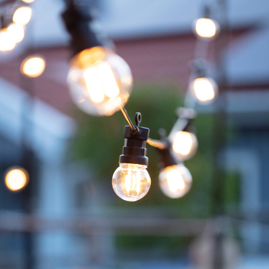 Garden 24 LED-ljusslinga Circular 10 lampor G45