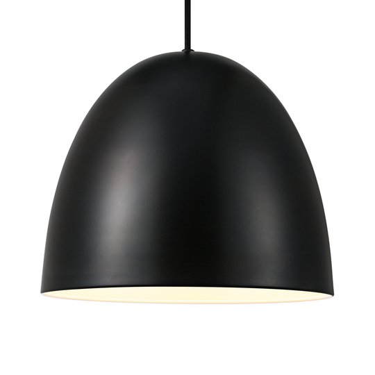 Pendellampa Alexander med metallskärm, svart
