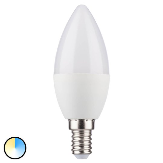 E14 5,5W LED-kronljuslampa med 3 ljustemperaturer