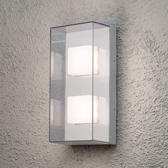 Rektangulär LED-utomhusvägglampa Sanremo