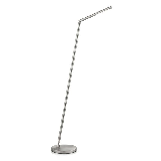 LED-golvlampa Dina-S nickel matt, geststyrning