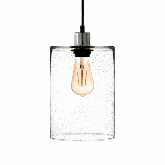 Hänglampa Soda cylinder glas klar Ø 18 cm