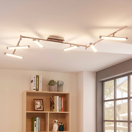 LED-taklampa Pilou med 6 ljuskällor, dimbar