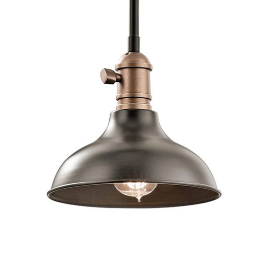 Hänglampa Cobson Ø 20,3 cm brons antik